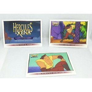 Hercules & Xena The Battle For Mount Olympus Animated Adventures Cards #1 #2 #3